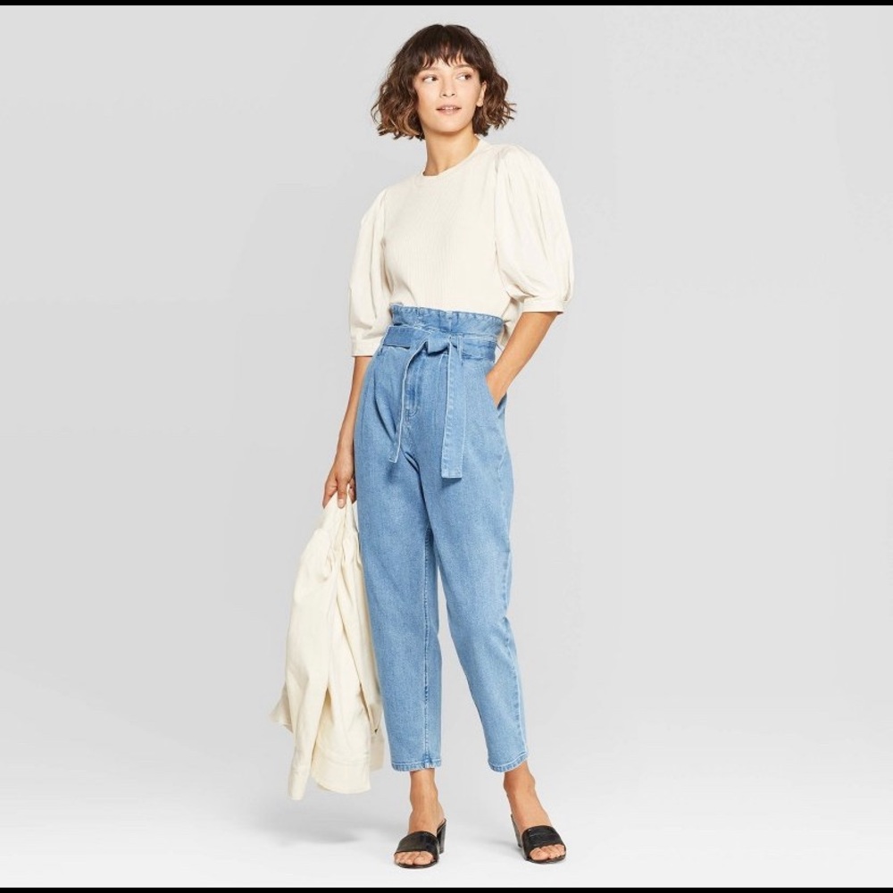 Who What Wear Cream Puff Elbow Sleeve